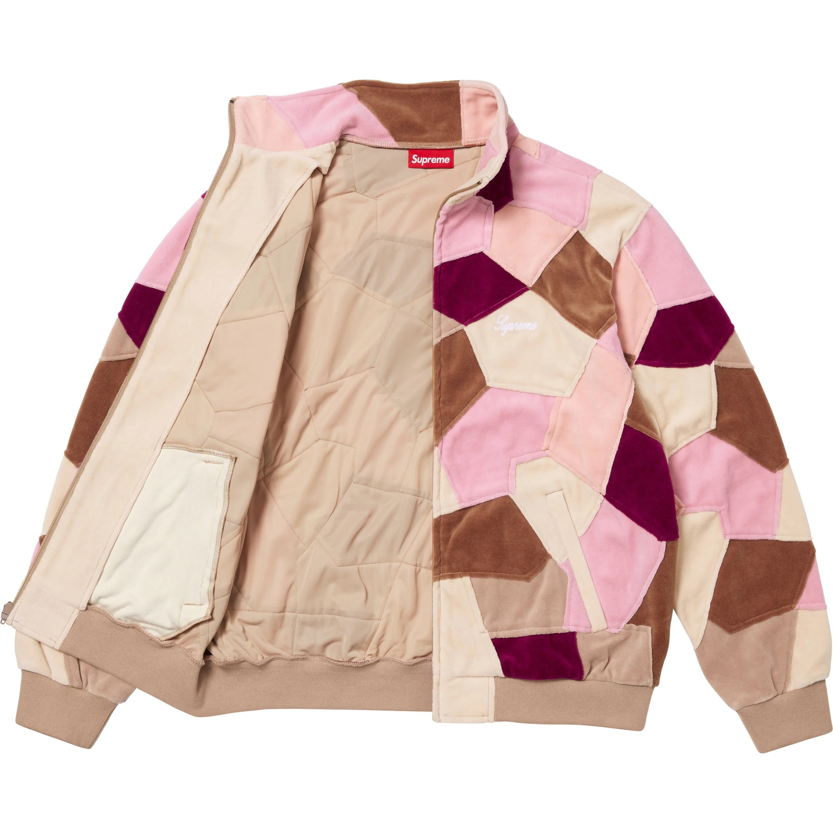 Patchwork Velour Track Jacket view 3